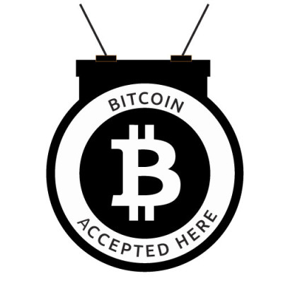 bitcoin_accepted_here_Round_Hanger_Black
